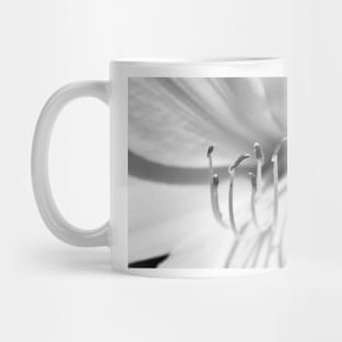 Black and White Macro Lily Mug